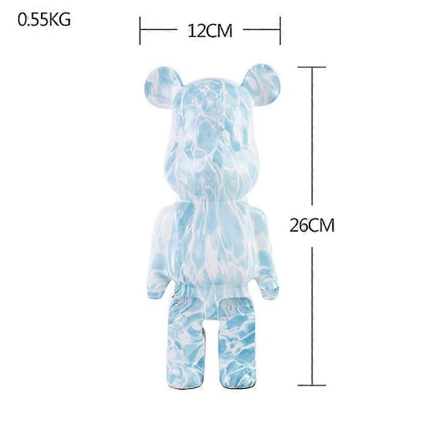 Bearbrick-statue, bjørnestatuer og skulpturer, figurer, ornamenter, nordisk rom, hjemmedekorasjon, figurer, innendørs påskedekorasjon - Perfet Sales Promotion N