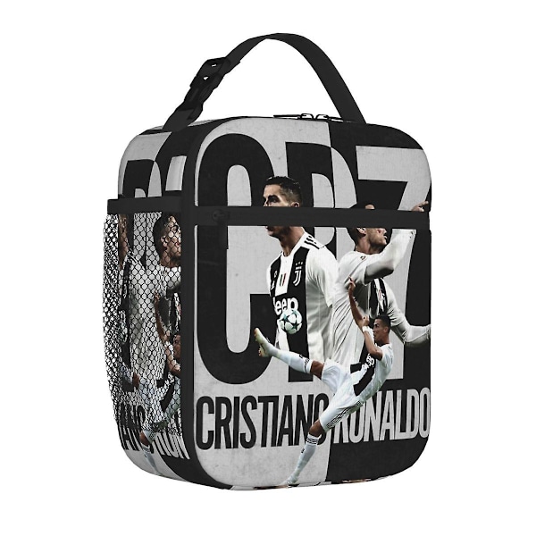 Cristiano Ronaldo Cr7 Isolerad Lunchväska Kylare Lunchbox Isolerad Lunchbox Lunchväska för Kvinnor Barn Skola - Perfekt 21
