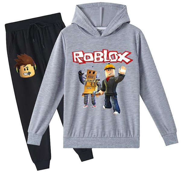 Roblox hættetrøje jakkesæt Varmt hættetrøje til børn Roblox hættetrøje med tryk Rød CNMR - Perfet 160cm