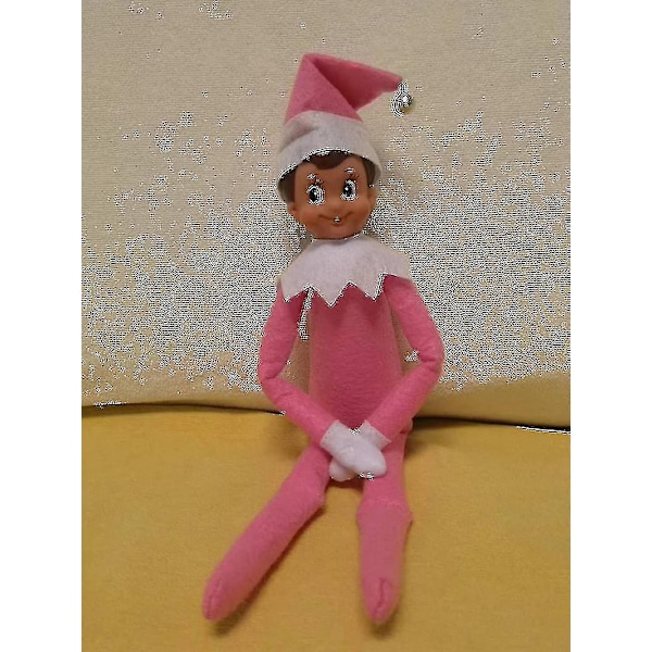 Elfdocka Juldekoration Barnpresent Överraskning Plyschleksak Julrenar Alver Rosa Röda Färger_ai-Perfet Pink boy