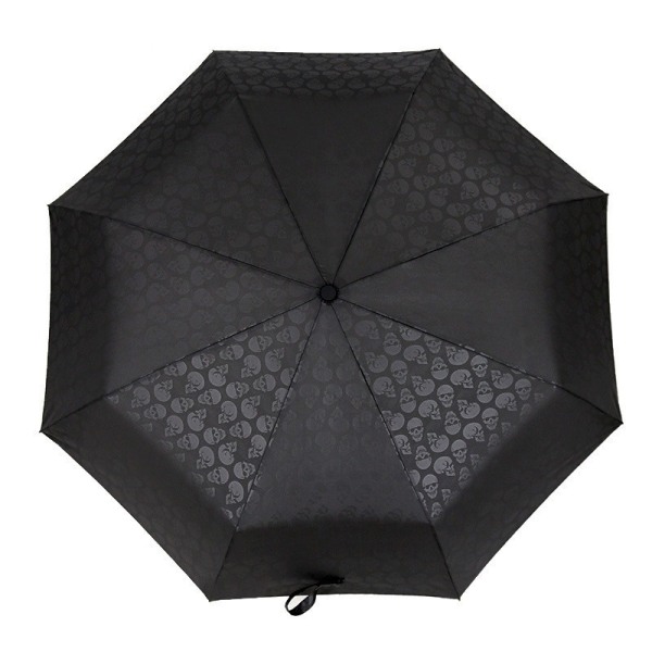 105CM 3 folde kreativt kraniehåndtag automatisk stor paraply - Perfet black