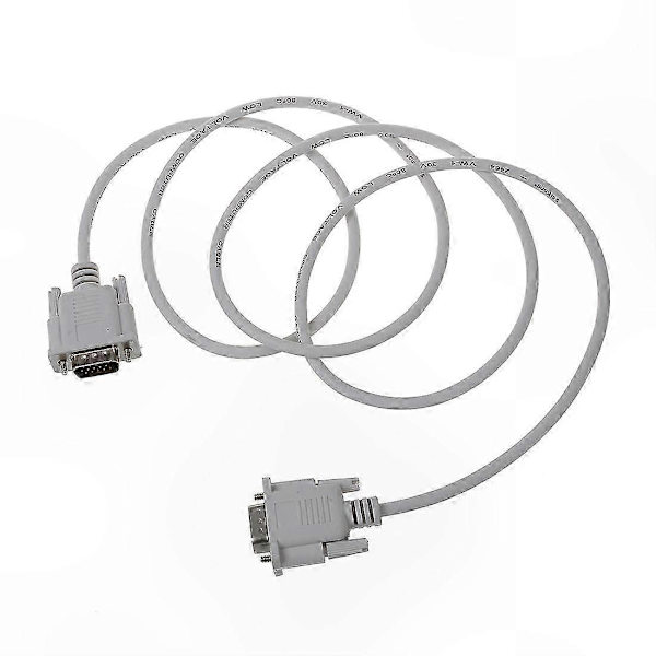 Hvid DB15 til DB9 Han Adapter Kabel - 1.5M VGA til RS232 Forlængerkabel - Perfekt