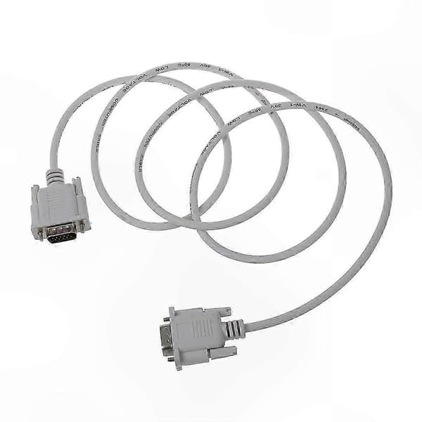 Hvit DB15 til DB9 hannadapterkabel - 1,5M VGA til RS232 skjøteledning - Perfekt