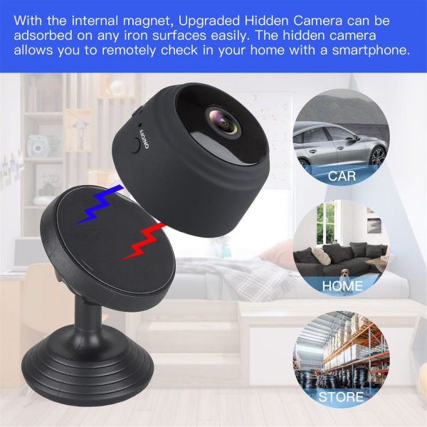 720P trådløst minikamera WiFi videokamera Hjemmesikkerhedskamera - Perfet