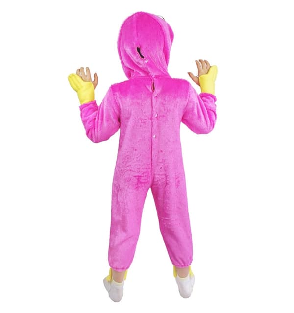 Huggy Wuggy Kostym Poppy Playtime Dräkt Barnkostym - Perfekt Blue L(130)