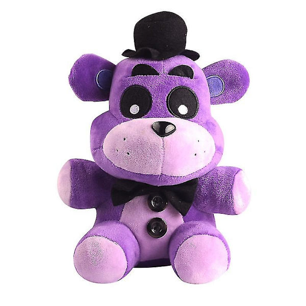 Nætter hos Freddy's Purple Shadow og Gold Bear Plys dukkelegetøj - perfekt