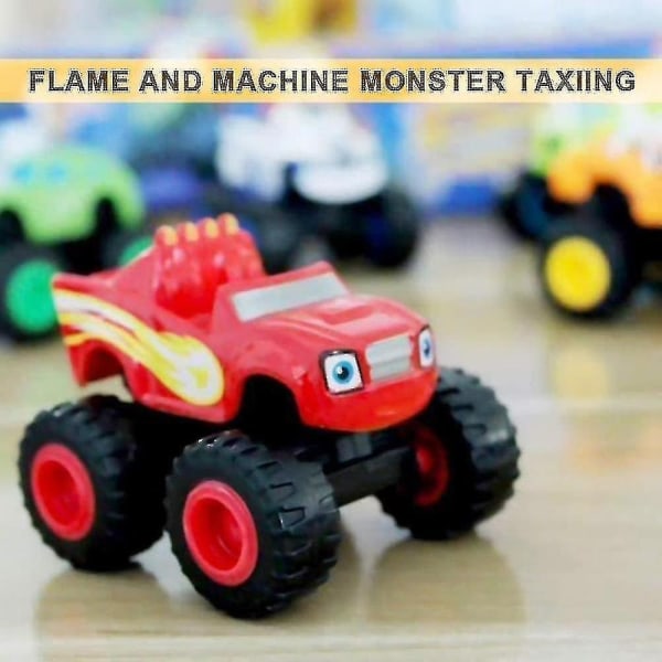 Blaze And The Monster Machines Legetøj, Blaze Vehicle Toys Present (6 stk) - Perfet