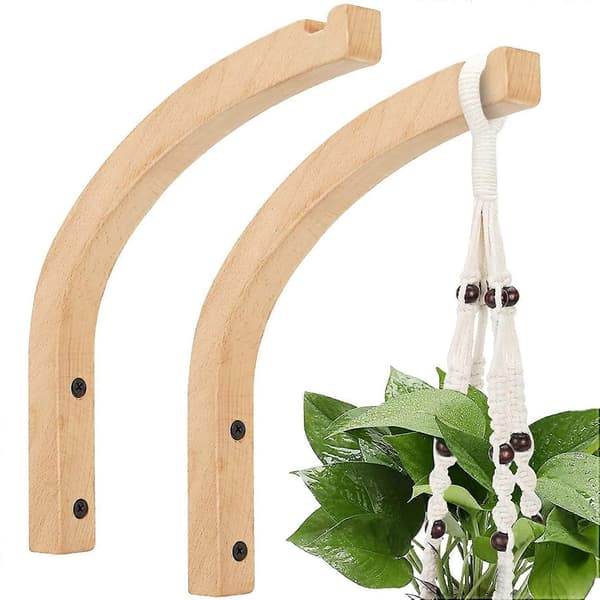 Träväggkrokar, Växthängare Inomhus, Växtkrokar för Hängande Växter, Blomfäste, Vindspel H-Perfet
