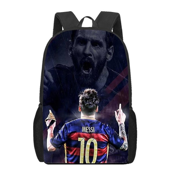 Jalkapallo-tähti-messi koululaukut pojille tytöille 3d- print koulureput Lasten laukku päiväkotireppu Miesten lapset Mochila - Perfet United States Ha0812220c