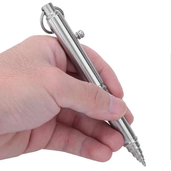 Rustfri Stål Udendørs Taktisk Pen, Sikkerhedsglas Knuser-Perfekt