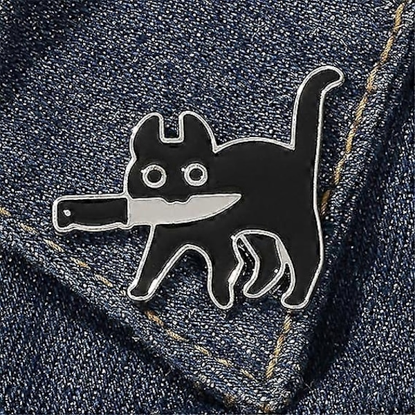 Emalje Katt Nål Kvinner Jenter Nål Brosjer Katt Emalje Nåler Morsomme og Søte Katt Nåler for Klær-Perfekt