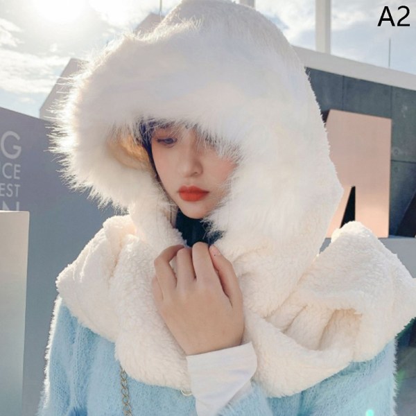 2022 New Fashion Tørklæde Hat Handske 3-delt dame Plys Winter W - Perfet A2