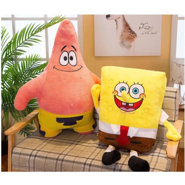 Svampebob Fyrkan Fyldedyr Blødt Legetøj 35cm dukke - Perfet Patrik Stjärna