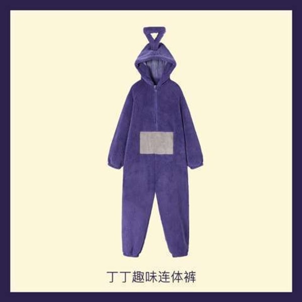 Teletubbies Kostyme Voksne Cosplay Dyre Nattøy Jumpsuit Po Teletubbies - Perfet Tinky Winky Costume Adult M