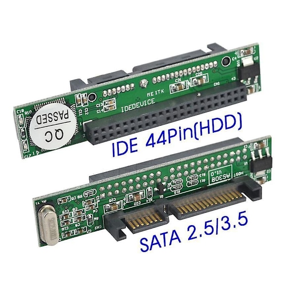 IDE - SATA 2.5 tuuman IDE naaras 40-nastainen portti - 2.5 SATA naaras 1.5Gbs sarjaliitäntäsovitinmuunnin tukee ATA 133 100 HDD CD DVD-Perfet