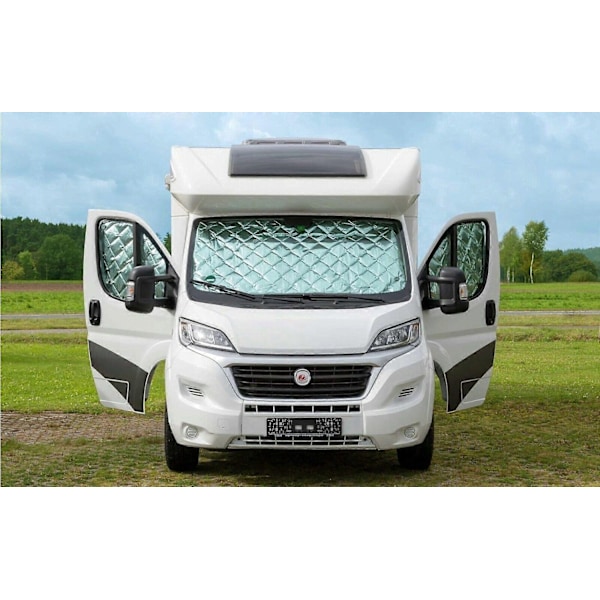 Bilsolskydd för vindruta, termiska innergardiner, lyftbara fönstergardiner, Fiat Ducato 2006-2022 - Perfekt