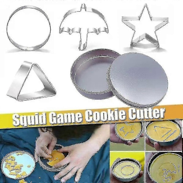Kex/Set Squid Game Kex Sockerkakor Squid Game Kex Godisformar - Perfekt