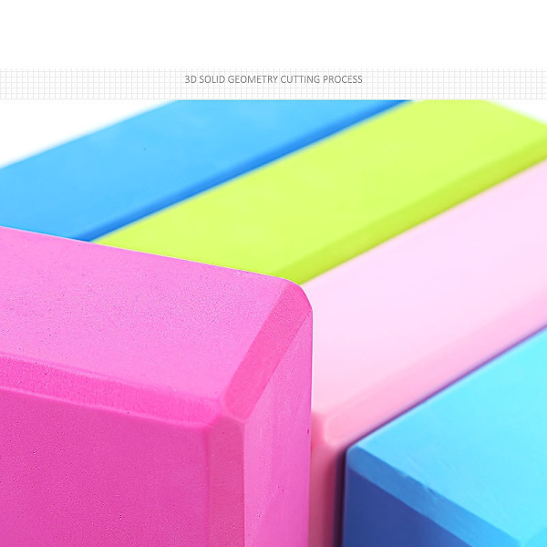 EVA Gym Blocks Skumtegelstenar Motionsträning Fitness Set Yoga Bolster Kudde Kudde Stretching Kroppsformning Hälsoträning Pink