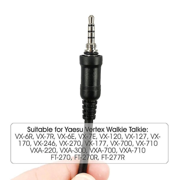 Erstatning for Yaesu Vertex VX-6R VX-7R VX6R VX7R FT-270 Walkie Talkie Radio Mic Håndholdt høyttaler M - Perfet