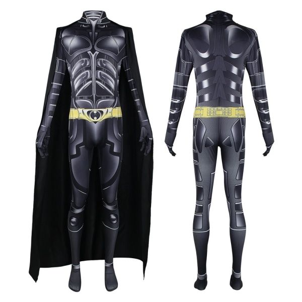 Batman Cosplay -juhlapuku aikuisille, Dark Knight -haalari - täydellinen XL