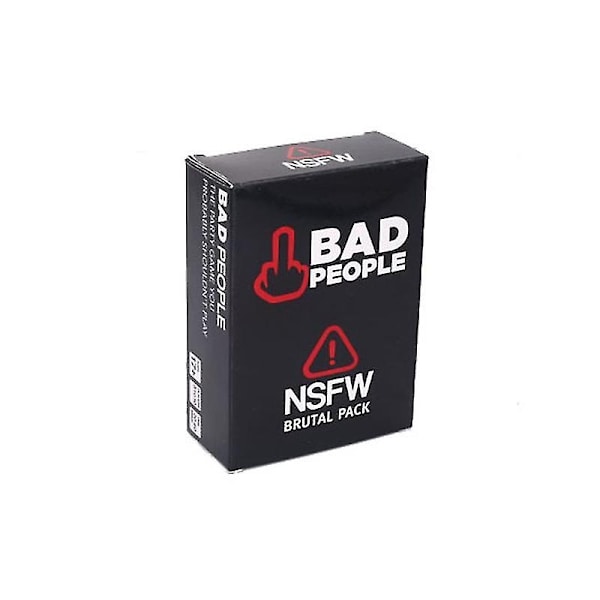 Het säljande spelet Bad People Party - Fest spelet du förmodligen inte borde spela och NSFW-utvidgningspaketet - Perfekt Brutal Pack