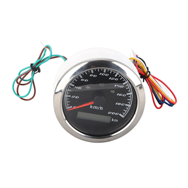 9-32V IP67 GPS Speedometer 200 km/h 0-999999 km LCD Odometer Anti-dug Multifunktionsmåler til Biler Motorcykler Skibe - Perfet