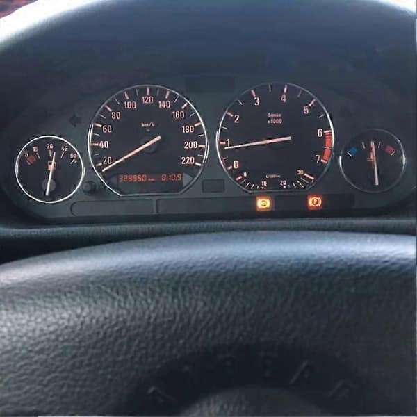 Speedometermåler Skive Ring Instrumentpanel Ring Kompatibel med E36 3-serie 1994-1999 med kun speedometer - Perfekt