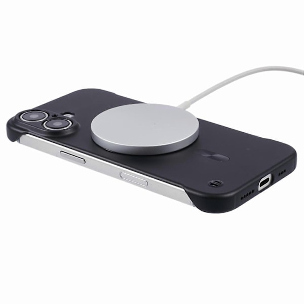 iPhone 16 Plus Skal, Kompatibel med MagSafe Hård PC Ramlös Telefonskal - Perfekt Style A