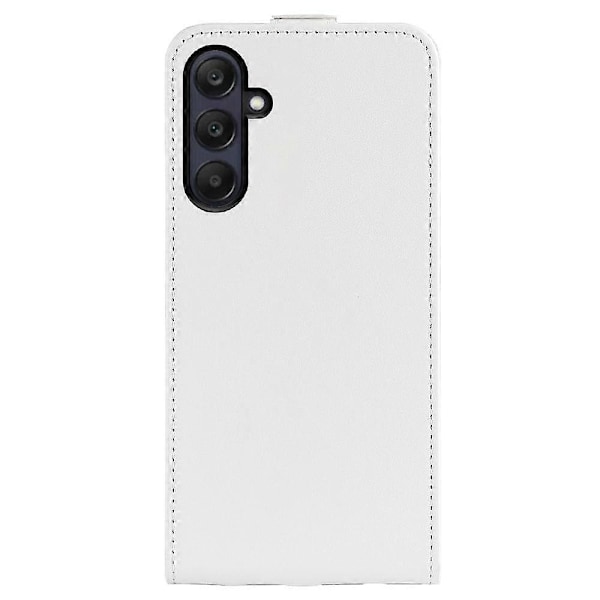 Kompatibel med R64 Tekstur Vertikal Flip Læder Telefon Cover - Perfekt White For Samsung Galaxy A26 5G
