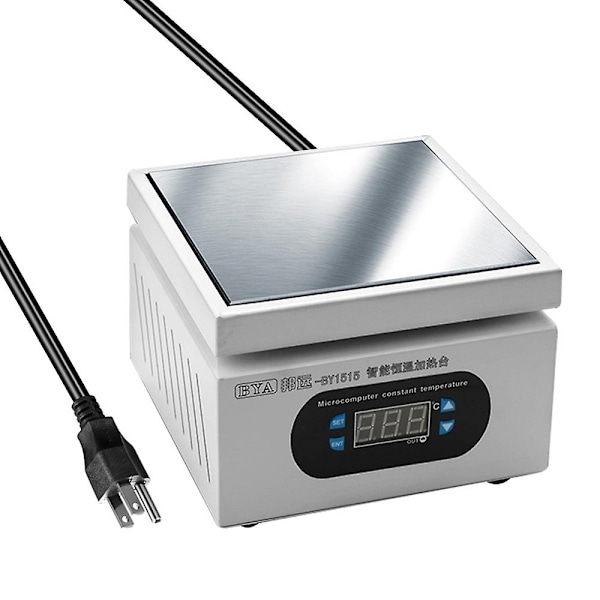 Aluminiumplatta Värmestation Elektronisk Varmplatta Bord Förvärmning PlatCompatible withm 0-400℃ Kompatibel med BGA Plantin-Perfet BY1515 - US Plug