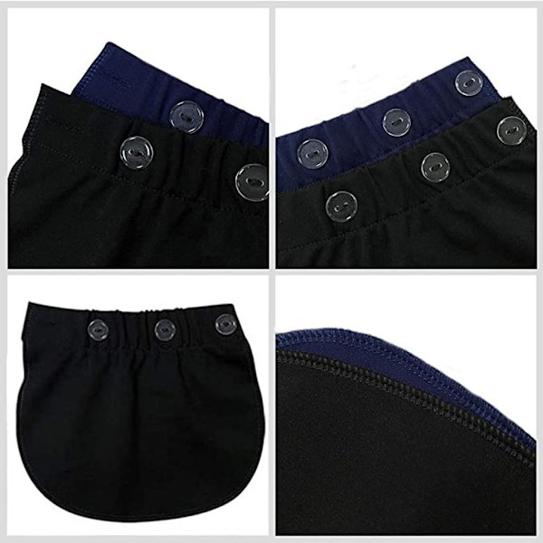 (2stk) Gravidbukser Midjeforlenger Gravidbukser Extender Stretchbukser Midjejusterbare bukser Extender Jeans Graviditet - Perfet