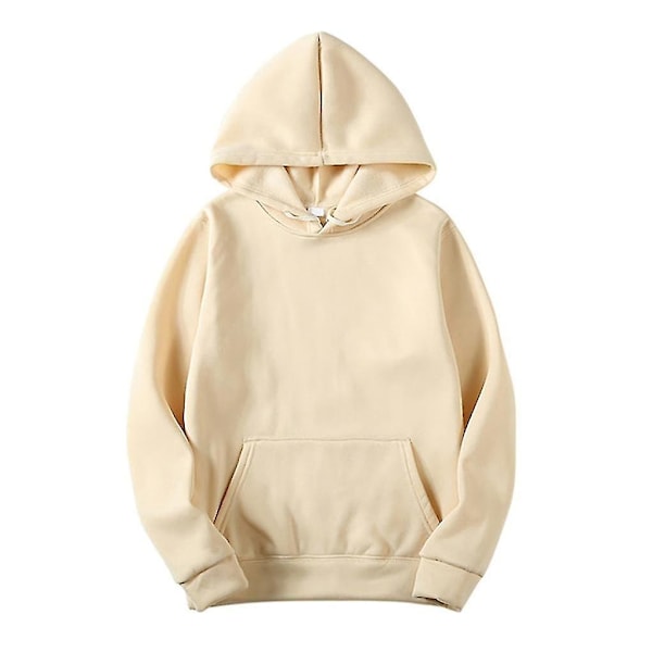 Hettegenser i bomull for kvinner - Perfekt Light brown M