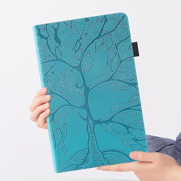 Life Tree Tablet Fodral Kompatibelt med iPad Pro 12.9 2022 / 2021 / 2020 - Perfekt Lake Blue
