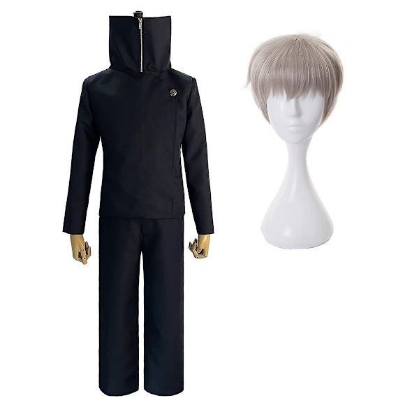 Holoun Jujutsu Kaisen Anime Suguru Geto Satoru Gojo Itadori Yuji Nanami Kento Inumaki Toge Yuta Okkotsu Cosplay Kostym Peruk Xxs-2xl-Perfekt Inumaki Costume Wig M