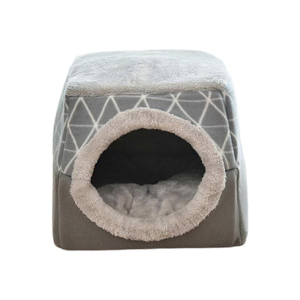 & för Innekatter - Tvättbar Liten Djurbädd Kattält - Övertäckt Grotta & för Innekatter - Perfekt Gray L