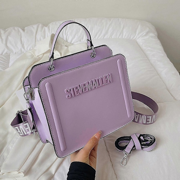 Modetorgväska Kvinnor Högkvalitativ Axelremsväska - Perfekt African purple