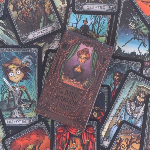 Dark Mansion Tarot-kortit Oraakkelikortit Juhlaprofetia Ennustaminen Multicolor one size