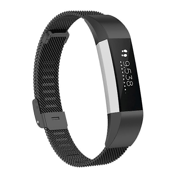 Metallinen ranneke Fitbit Alta / Alta HR / ACE-Perfet -kelloon Black