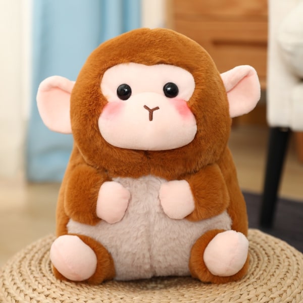 18/40cm Sarjakuva-anime Perhe Lehmä & Pingviini & Elefantti & Possu & Kani Pehmolelut baby Pehmeä nukke Vauvan rauhoittelulelut Jouluapina- Perfet monkey 28cm