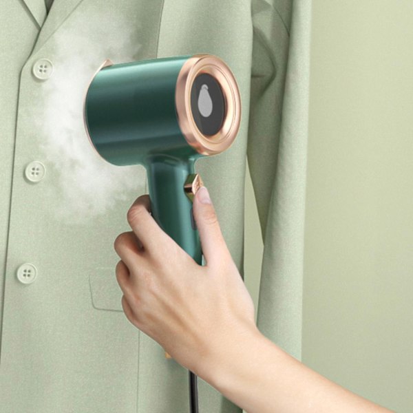 Bærbar Mini Strygejern, Rejse Mini Dampstrygejern, Håndholdt Tøjdamper, Hurtig Forvarmning Damp Tørstrygning, til Hjemmet og Rejser - Perfekt Green
