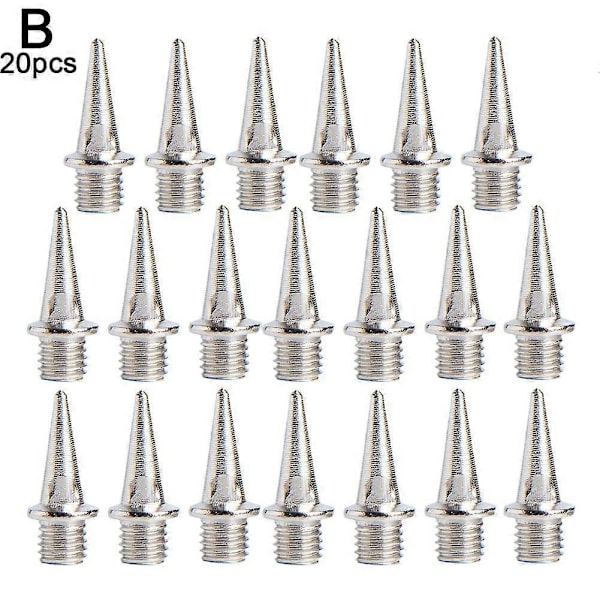 Udskiftnings pigge til løbesko 20 x pyramide pigge - Perfekt Long spikes