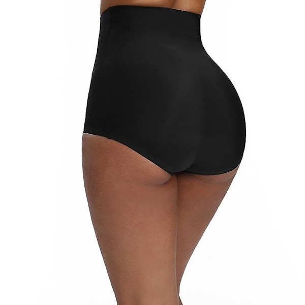 Slankende slire kvinner flat mage korrigerende undertøy body shapewear shaper hofteløfter rumpe truser reduserende korsetter mage-perfekt Black L