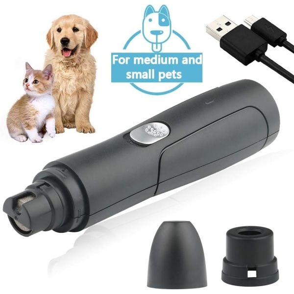 Kloslip för hundar och katter, nagelslipare, klovård, USB - Perfet
