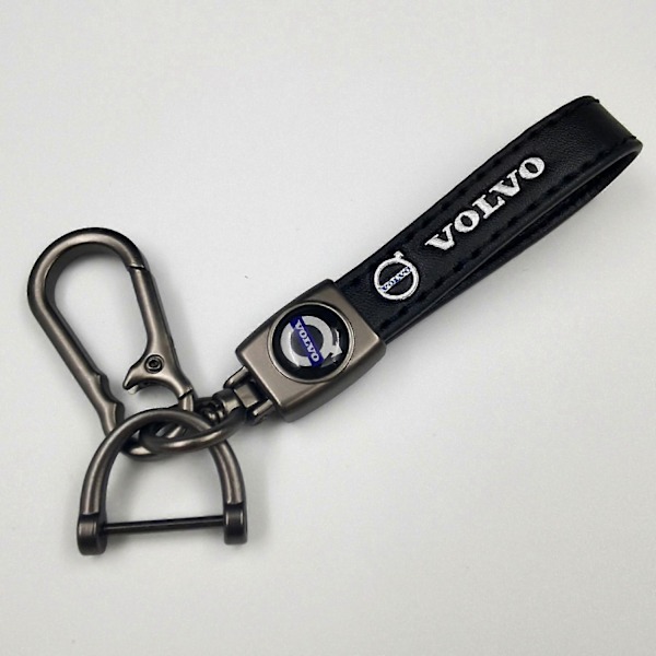 Bil Cykel Nøglering Metal Finish | Robust Nøglering | Nøglering og Krogbeslag - Perfekt Gun Color Hardware Volvo