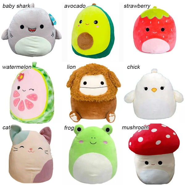 25 cm Squishmallow Pude Plys Legetøj FROG -1