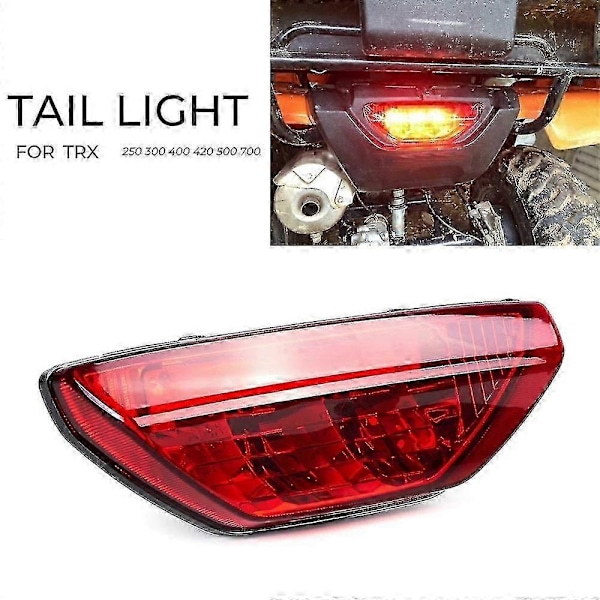 Rød ATV Baklykt Baklykt Kompatibel Honda Trx420 Trx500 Rancher Kompatibel Eman Trx 400ex Rubicon Trx250 2006-2015-Perfekt