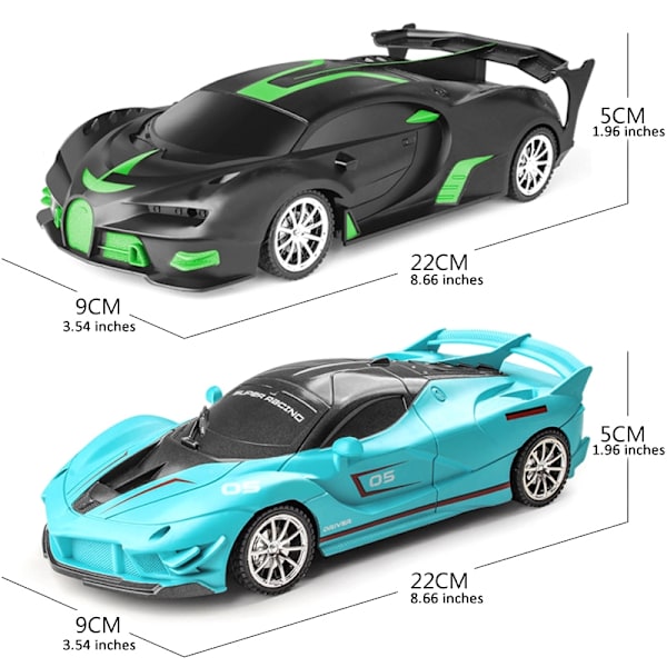Radiofjärrkontroll 1:18 RC Sportbilar Racing High Speed ​​​​Vehicle Drift Leksaker - Perfet DEEP BLUE