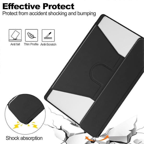 Yhteensopiva Lenovo Tab M11 (Xiaoxin Pad 11 2024) Kotelon PU+Akryyli Tabletin Jalusta Suojus Bluetooth-Näppäimistöllä - Täydellinen Black Style B Lenovo Tab M11 (Xiaoxi
