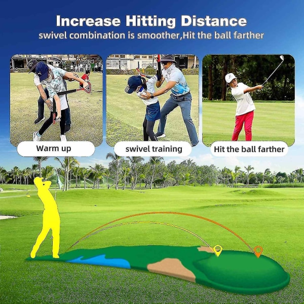 golfsvingträningshjälp, förbättrad hållningskorrigering - Perfet