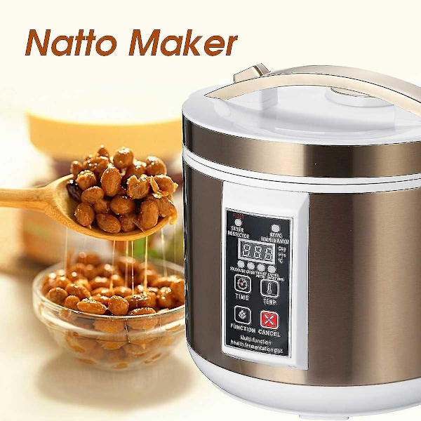 6L 220V Fullt Automatisk Svart Hvitløksfermenteringsbeholder Yoghurtmaskin Intelligent Kontroll DIY Matlagingsgryte Hvitløksfermenteringsbeholder - Perfekt